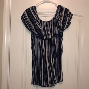 Off shoulder ruffle blouse